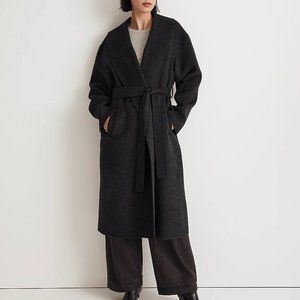 Madewell Double-Faced Robe Coat NM540 Size XXS